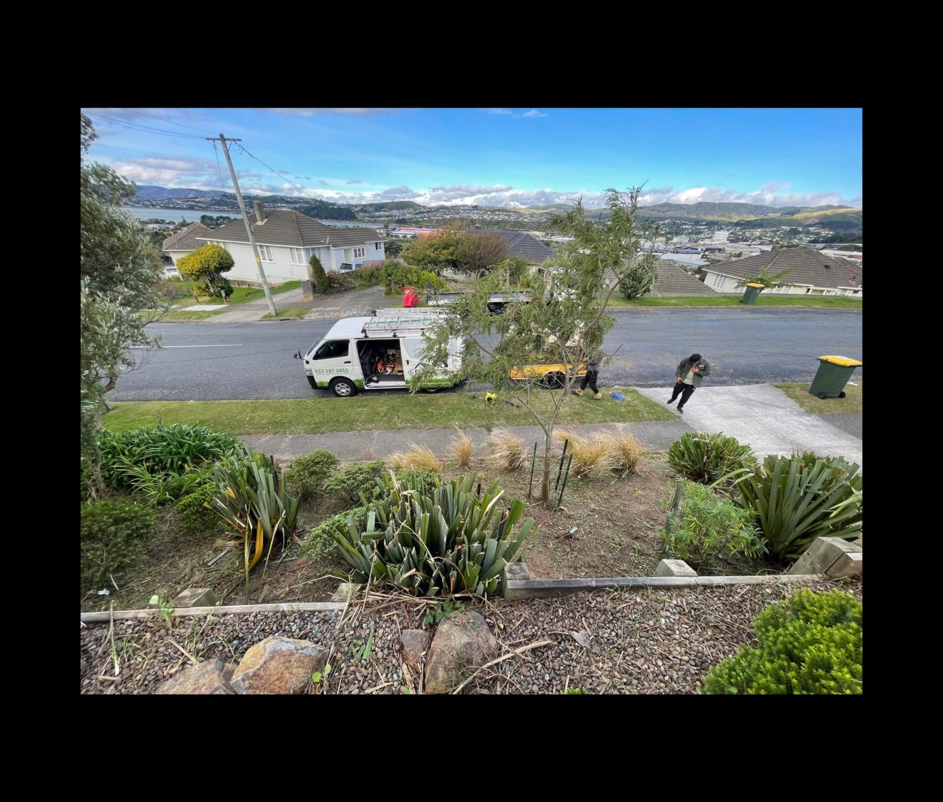 Cesar's Lawns Services team working in Porirua Wellington